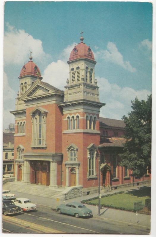 Scranton's Catholic Cathedral, PA, 1950s Postcard