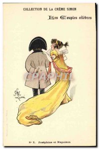 Old Postcard Fantasy Illustrator Lami Collection Cr?me Simon Josephine and Na...