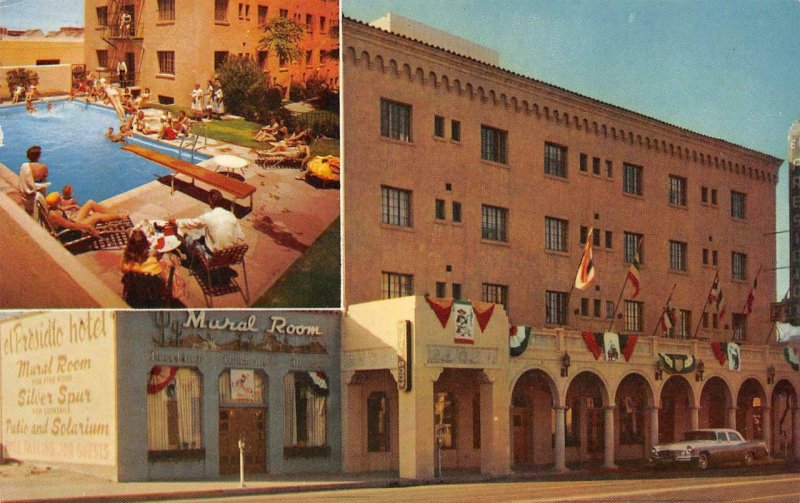 EL PRESIDIO HOTEL Tucson, Arizona Roadside 1961 Vintage Postcard