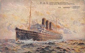 S.S. Narkunda  Mail and Passenger Service S.S. Narkunda , P & O Steamship Com...