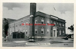 IA, Sigourney, Iowa, Memorial Building, Exterior View, Dexter Press No 32181