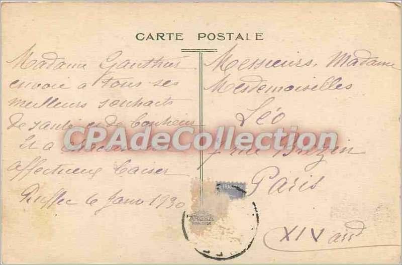 Postcard Ruffec Old Church