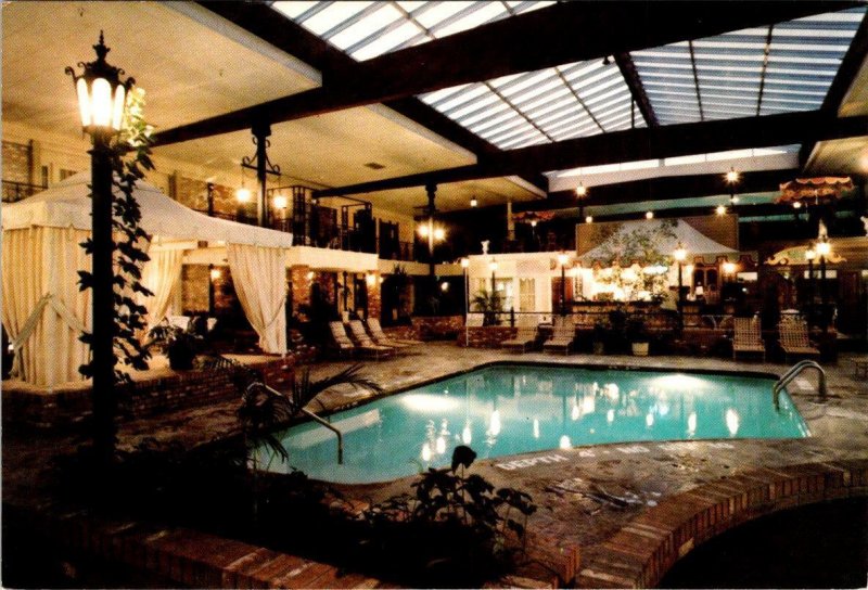 Great Falls, MT Montana BEST WESTERN HERITAGE INN Hotel Indoor Pool 4X6 Postcard