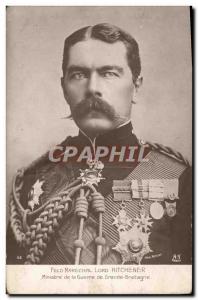 Postcard Old Feld Marshal Lord Kitchener Minister of War in Britain