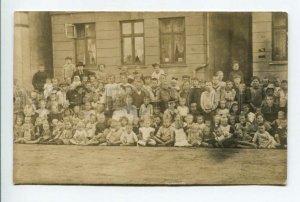 426098 WWI GERMANY Orphanage Vintage photo postcard