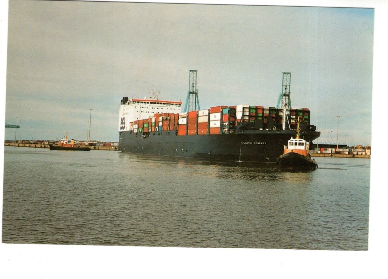 Atlantic Compass, ACL Shipping Boat with Tug Boats