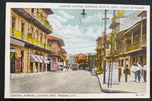 Mint Panama color Picture Postcard Central Avenue Looking East 
