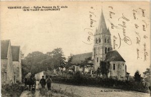 CPA VERBERIE Église Romain de St-VAAST-de-LONGMONT (377976)