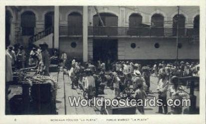 Mercado Publico La Playa, Public Market Spain Tarjeta Postal Unused 