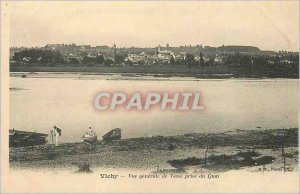 Postcard Old Vichy Vue Generale of Vesse taken Quay