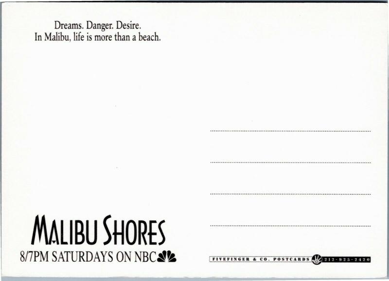 postcard Malibu Shores -  NBC series Keri Russell Christian Campbell