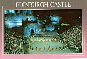 Edinburgh Castle Scotland Military Tattoo March Vintage Postcard unposted