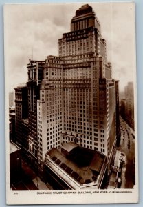 c1910's Equitable Trust Company Building New York NY RPPC Photo Antique Postcard