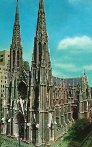 Postcard St. Patrick Cathedral Leading Roman Catholic Church Cathedral New York