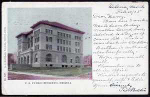 Montana HELENA U.S. Public Building Private Post Card - pm1905 - Und/B