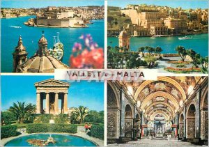 Postcard Modern Malta Valletta the Capital City founded by Grandmaster