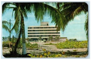 c1950's View to the Zazil-Ha Hotel Playa del Carmen Mexico Postcard