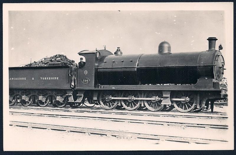 LANCASHIRE & YORKSHIRE Railroad Locomotive #396 RPPC unused