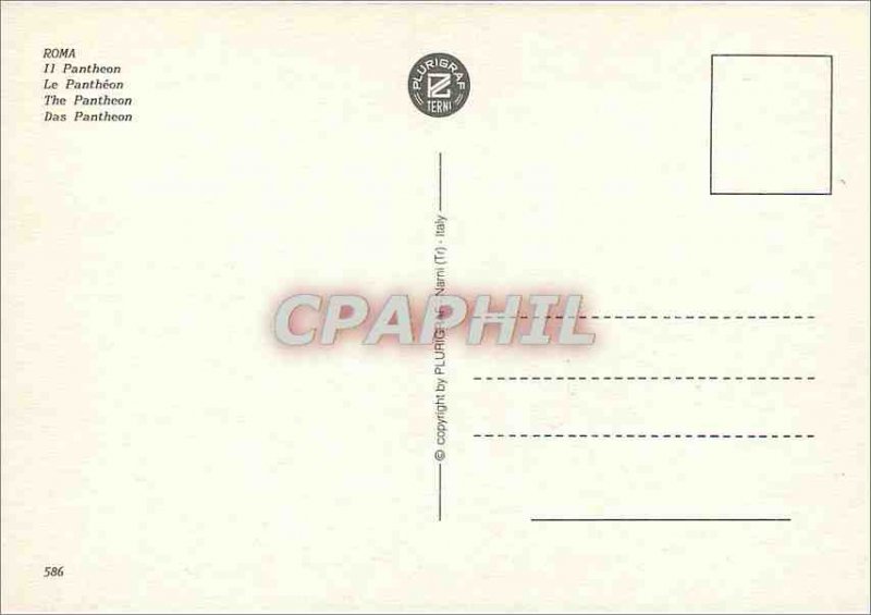 Postcard Modern Rome the pantheon