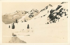 RPPC  DONNER BRIDGE Bend, California CA  ~ Snowy WINTER SCENE c1930s Postcard