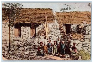 c1910 Montenegrin Farmhouses Bellgrade Serbia Antique Posted Postcard
