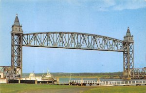 Railroad Bridge over Cape Cod Canal largest elevator bridge in the world - Ca...