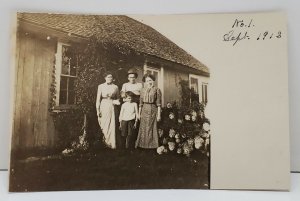 RPPC Providence Rhode Island 1912 Effie W. Burgess Family Postcard B5