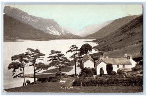 c1910 Lake Mountains Scene Tal-Y-Llyn Hamlet in Wales Antique Posted Postcard