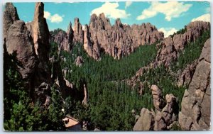 Postcard - Pinnacles On Needles Road, Black Hills - South Dakota