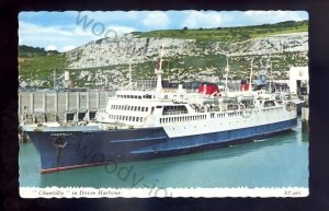 f2267 - French SNCF Ferry - Chantilly in Dover Harbour - postcard
