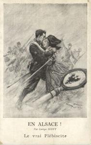 CPA Le Vrai Plébiscite G. SCOTT - En Alsace! (307743)
