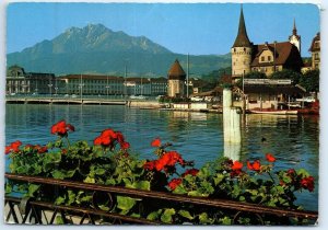 Postcard - Luzern mit Pilatus - Lucerne, Switzerland