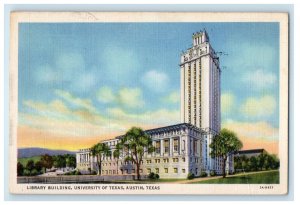 1963 Library Building University of Texas Austin Texas TX Posted Postcard 