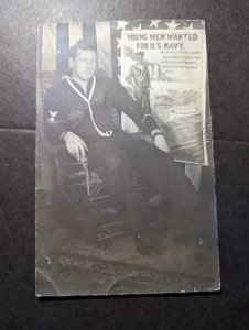 Mint USA Postcard Young Men Wanted for US Navy