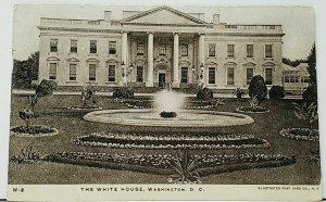 DC The White House Washington D.C. 1907 udb Postcard I9