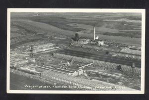 RPPC KLAMATH FALLS OREGON WEYERHAUSER FACTORY REAL PHOTO POSTCARD