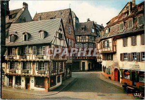 The Modern Postcard Colmar Alsace Picturesque Street Merchants