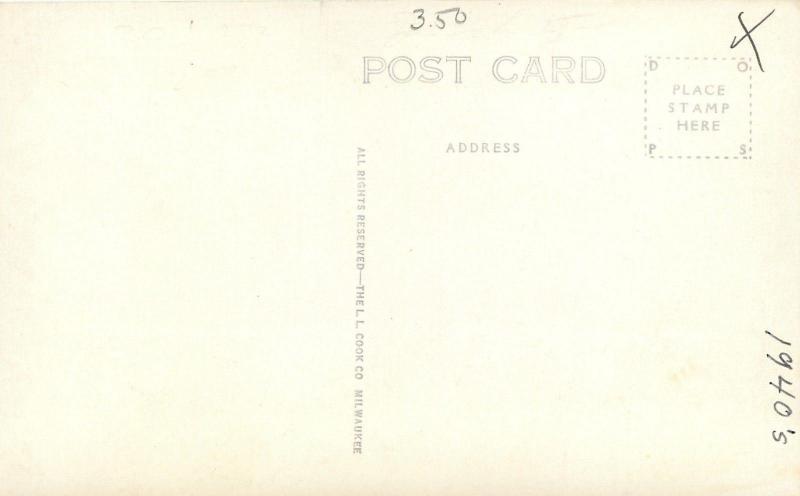 Nebraska City~Sundial @ Gardner Home of Arbor Day~Real Photo Postcard c1934