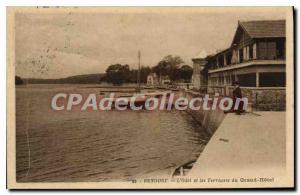 Postcard Old Benodet Odet River and Les Terrasses Du Grand Hotel