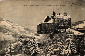 CPA AK URIAGE-les-BAINS - Le Chateau sou la neige (652631)