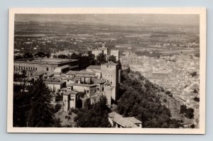 Scenic City Overlook Historic Landmarks Skyline Castles BW Postcard