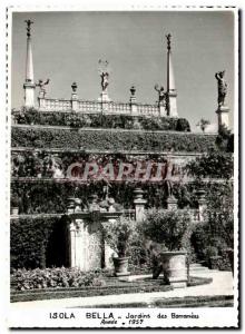 Old Postcard Isola Bella Gardens Borromees Year 1957