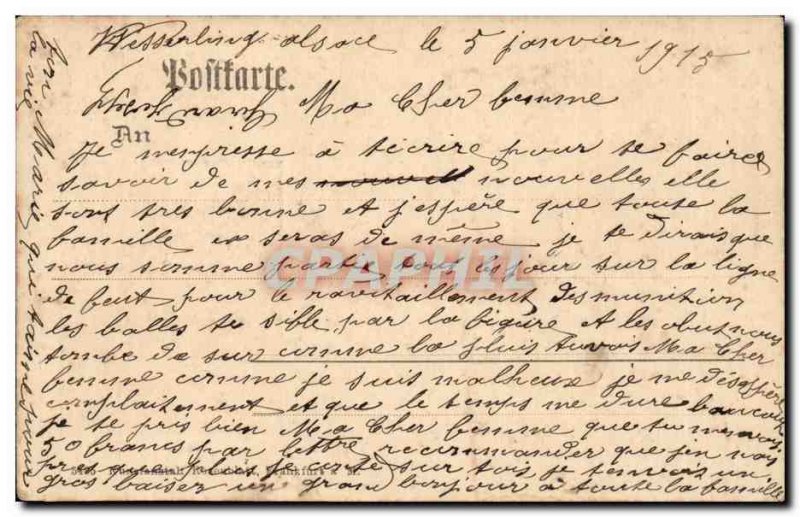 Old Postcard Chateau Wesserling