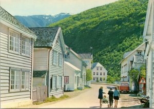 postcard Song, Norway - Lærdal - street scene