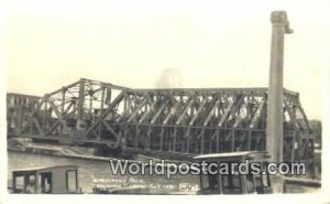 Real Photo Emergency Dam, Gatun Locks Panama Canal Panama Writing on back 