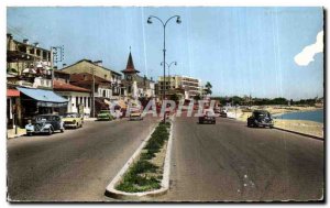 Old Postcard Cros de Cagnes La Promenade and the seaside