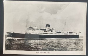 Mint Real Picture Postcard SS Mona Isle Of Man