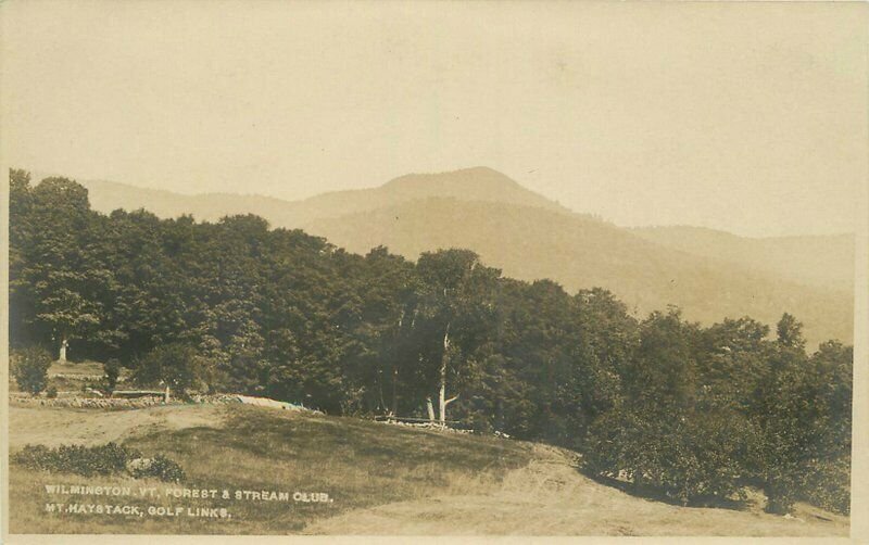 C-1910 Wilmington Vermont Forest Stream Club Golf RPPC Photo Postcard 20-7866