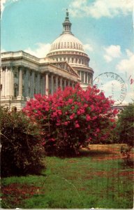 United States Capitol US Washington DC Postcard PM Cancel WOB Note VTG Vintage 