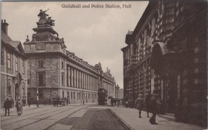 Yorkshire Postcard - Hull Guildhall and Police Station   XT210